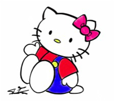 Say hello to the adorable Hello Kitty in Los Angeles