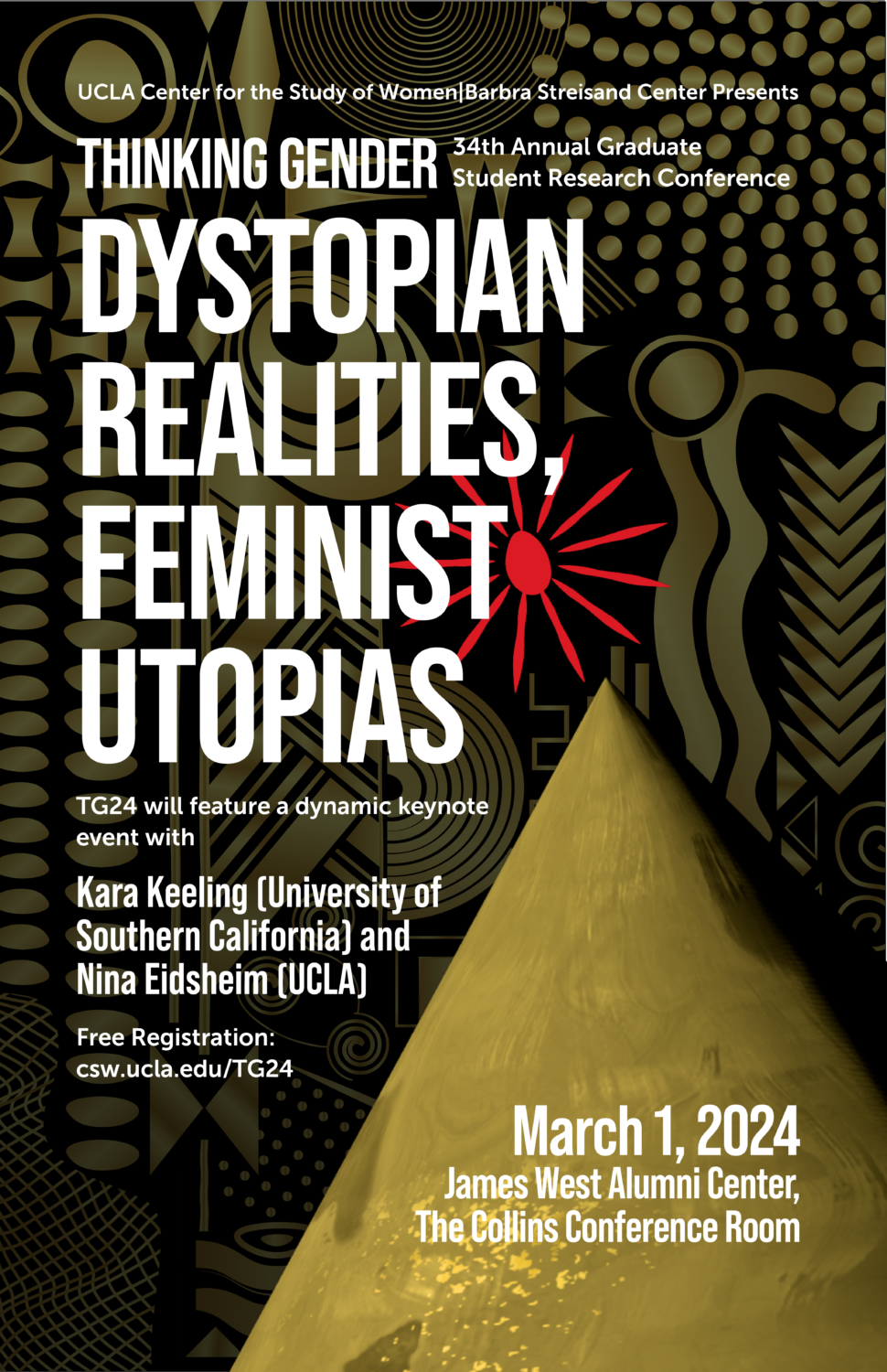 Thinking Gender 2024 Dystopian Realities Feminist Utopias Center   TG Poster V1 Triangle 970x1500 