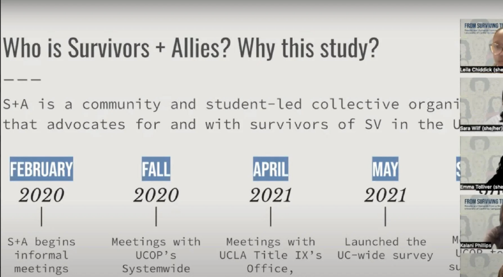 A group of students and faculty collected responses from students across all UC campuses to conclude that resources for survivors are “inadequate.”