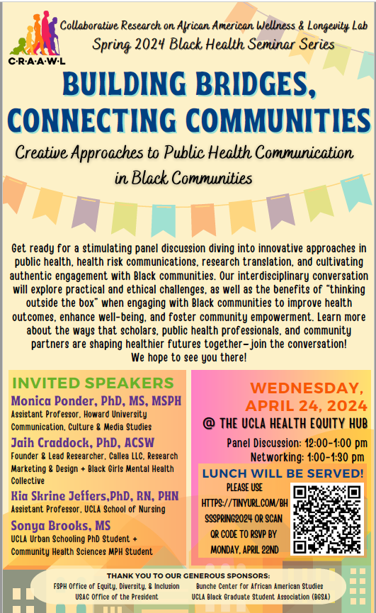 "Building Bridges, Connecting Communities: Creative Approaches to Public Health Communication in Black Communities."