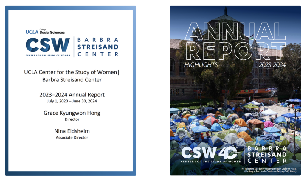 Announcing the 2023–2024 Annual Report - Center for the Study of Women