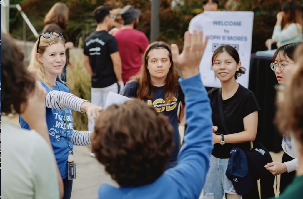 Attendees gathering at the True Bruin Welcome event.