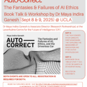 About this event The “trolley problem” remains a useful exercise in drawing out the differences between utilitarian and deontological approaches to ethics in analytic philosophy. However, the thought experiment also determined imagining what AI-infused artefacts should be capable of, suggesting that ethical decision-making becomes a data-driven enterprise rather than a human, social, or individualised practice. Maya Indira Ganesh tracks the language, materiality, and culture of epistemic tools that establish safety and automobility as problems to be solved by the driverless car, examining outputs of AI systems versus what constitutes our social and technological presents and futures.