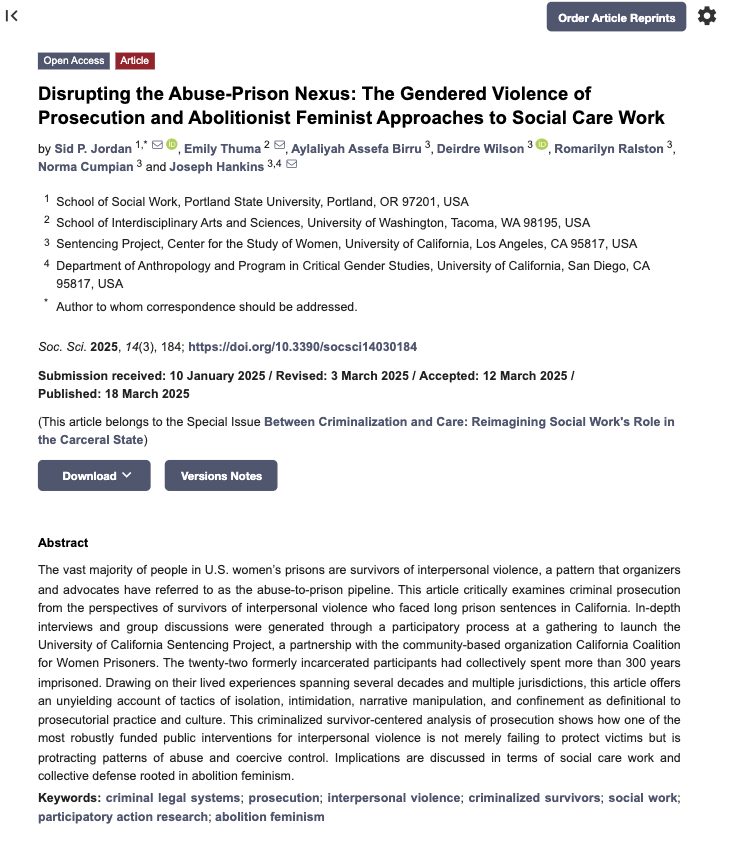Screenshot of the first page of an open-access academic journal article titled