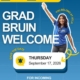 UCLA Graduate Student Resource Center and Division of Graduate Education graphic promoting “Grad Bruin Welcome” for incoming graduate and professional students on Thursday, September 17, 2026. The blue graphic features a graduate student in a UCLA shirt raising her hand, with text reading “Grad Bruin Welcome” and “You belong at UCLA.”
