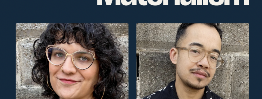 Flier for “Trans Theory versus Materialism,” a conversation between Dr. Jules Gill-Peterson and Dr. Kadji Amin, Monday, October 19 at 5 PM in Royce Hall, Room 314, at UCLA. Reception to follow.